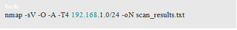 comprehensive subnet scan